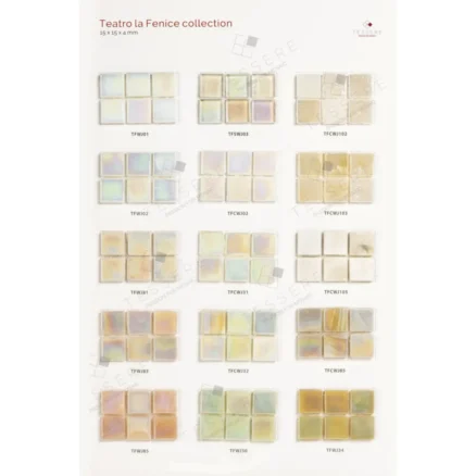 Glass Mosaic Teatro La Fenice Collection 15 x 15 mm
